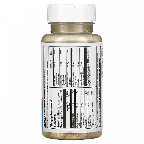 KAL GABA L-Theanine Stress B Lozenge Natural Mango Tangerine Flavor ������������� ���� L-������ �� ������ ����� � ���������