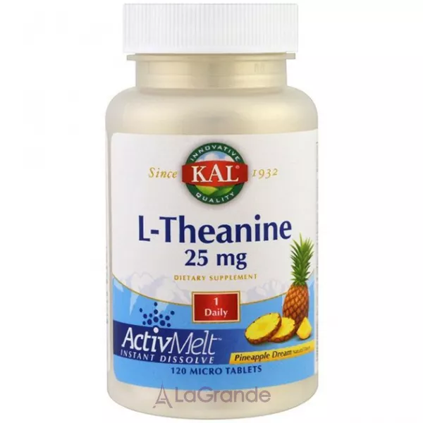 KAL L-Theanine ActivMelt Pineapple Dream 25 mg L-������ 25 �� � ������ ������� ����������� ������������