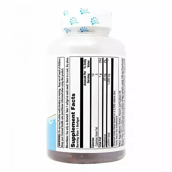 KAL Lecithin Softgels 1200mg ������� ��� ���������� ���'��, �����, �������� ������� �������