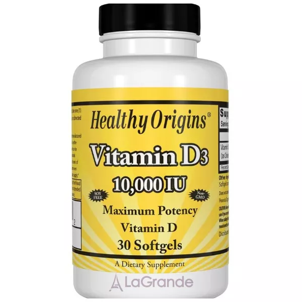 Healthy Origins Vitamin D3 10,000 IU ³���� �3 10,000 �� � ��������