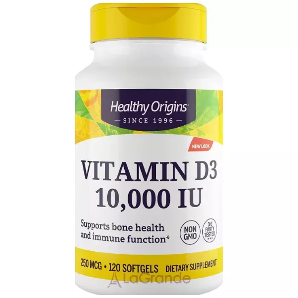 Healthy Origins Vitamin D3 10,000 IU ³���� �3 10,000 �� � ��������