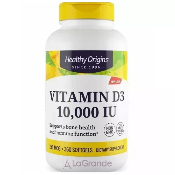 Healthy Origins Vitamin D3 10,000 IU ³���� �3 10,000 �� � ��������