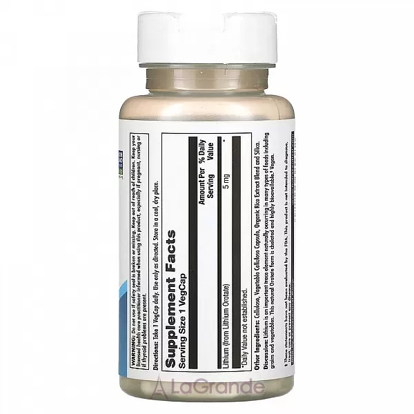 KAL Lithium Orotate 5 mg ������ ��� ��� �������� ����� �� ���������� �������� ���������� �������������