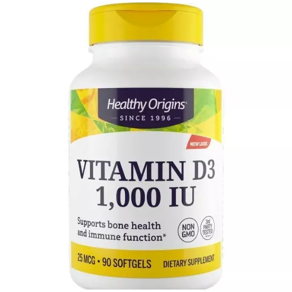 Healthy Origins Vitamin D3 1.000 IU ³���� �3 1,000 �� � ��������