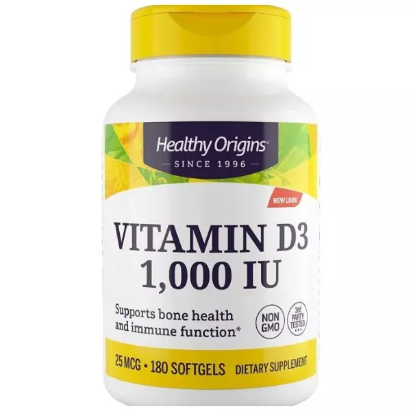 Healthy Origins Vitamin D3 1.000 IU ³���� �3 1,000 �� � ��������