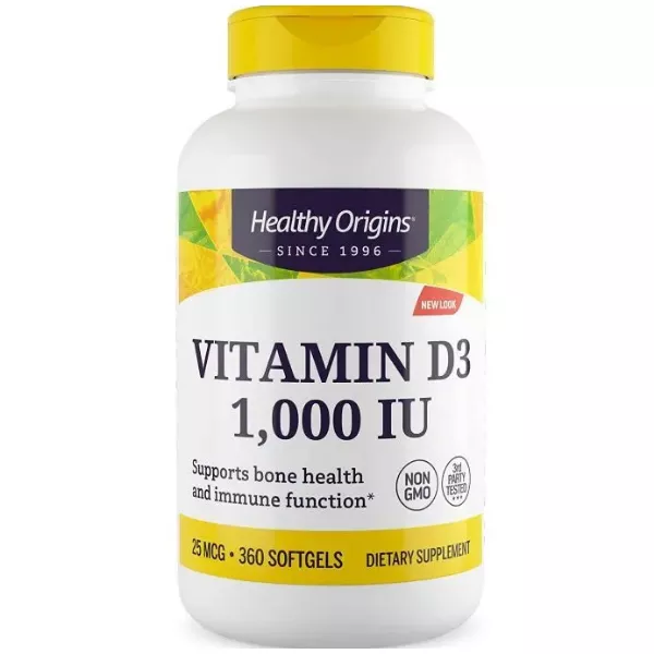 Healthy Origins Vitamin D3 1.000 IU ³���� �3 1,000 �� � ��������