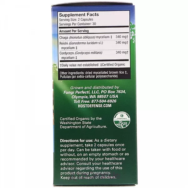 Fungi Perfecti Host Defense Mushrooms Breathe ϳ������� ������'� �������� �������