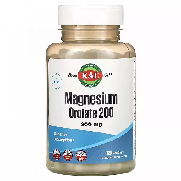 KAL Magnesium Orotate 200, 200mg ������ ������ ��� �������-������� �������