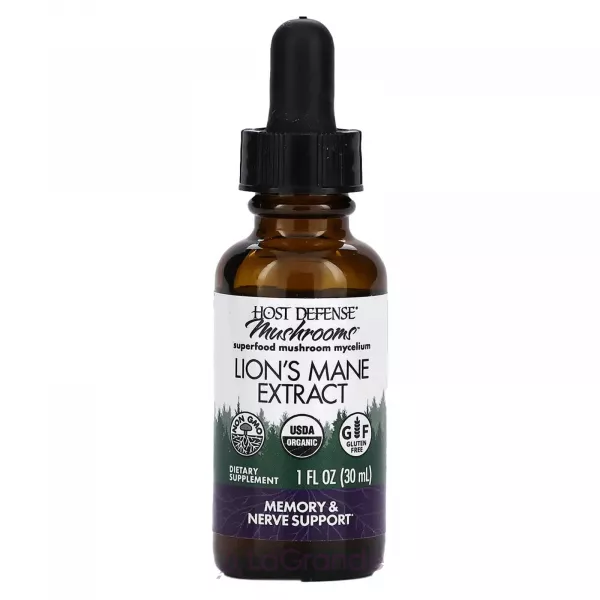 Fungi Perfecti Host Defense Mushrooms Lion's Mane Extract ������ �����������, �������� ��� ������