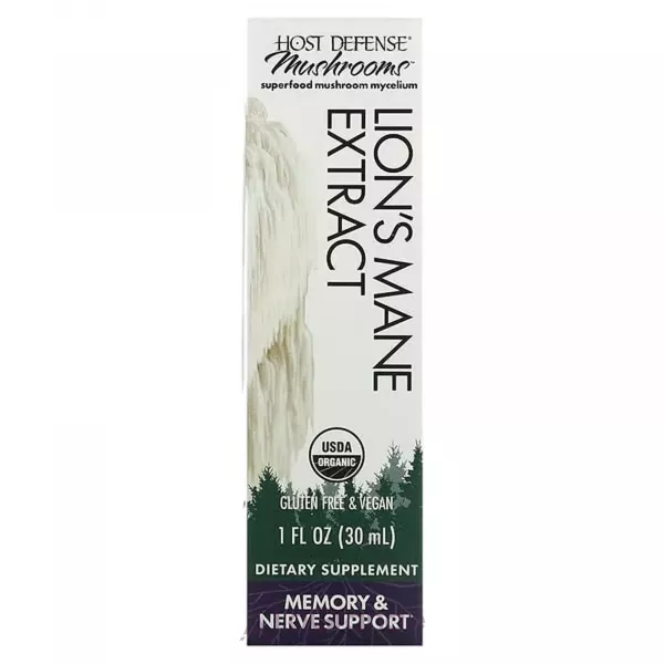 Fungi Perfecti Host Defense Mushrooms Lion's Mane Extract ������ �����������, �������� ��� ������