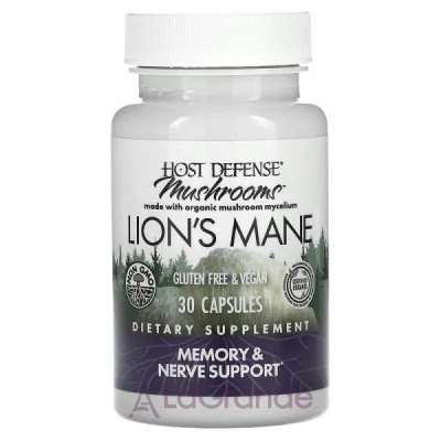 Fungi Perfecti Host Defense Mushrooms Lion's Mane  ,    