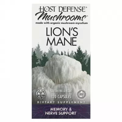 Fungi Perfecti Host Defense Mushrooms Lion's Mane  ,    