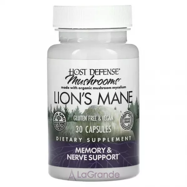 Fungi Perfecti Host Defense Mushrooms Lion's Mane ������ �����������, ��������� ������ � ������
