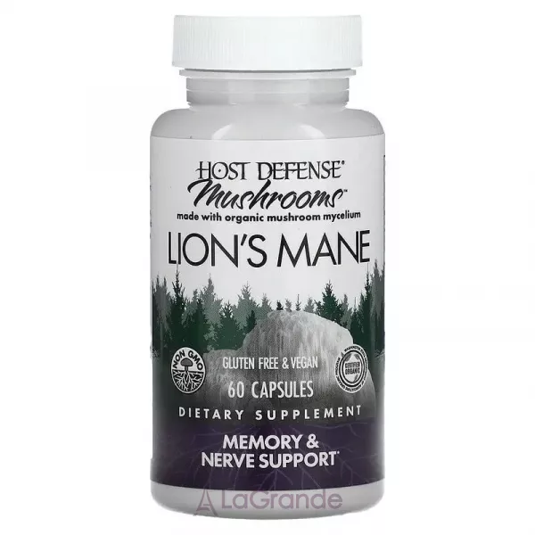Fungi Perfecti Host Defense Mushrooms Lion's Mane ������ �����������, ��������� ������ � ������