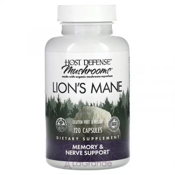 Fungi Perfecti Host Defense Mushrooms Lion's Mane ������ �����������, ��������� ������ � ������