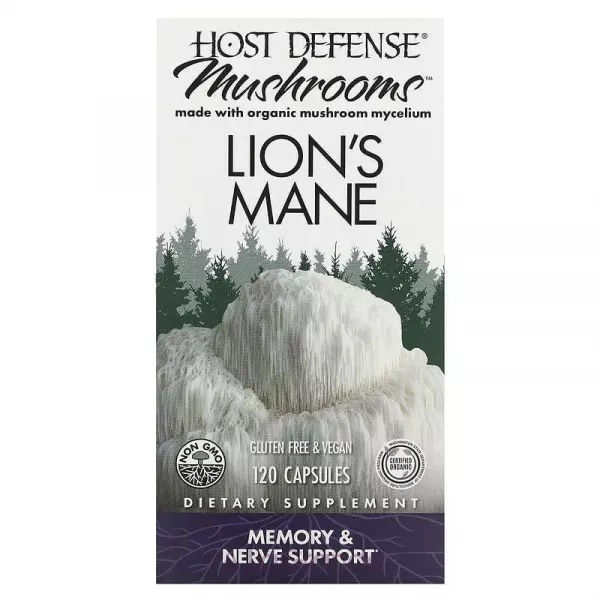 Fungi Perfecti Host Defense Mushrooms Lion's Mane ������ �����������, ��������� ������ � ������