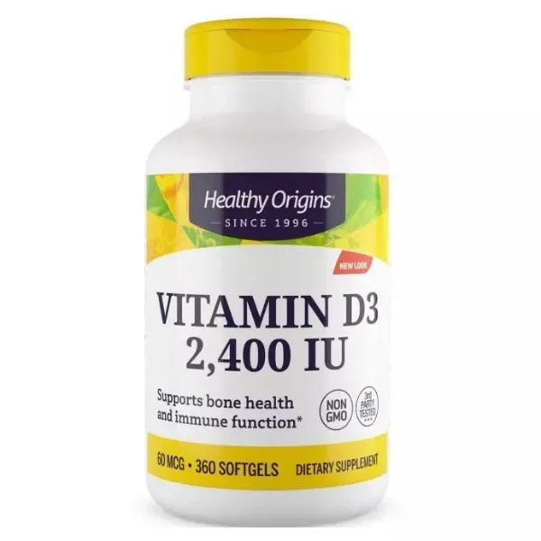 Healthy Origins Vitamin D3 2,400 IU ³���� �3 2,400 �� � ��������