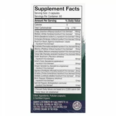 Fungi Perfecti Host Defense Mushrooms MyCommunity Comprehensive Immune Support ϳ 