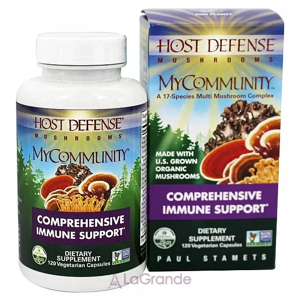 Fungi Perfecti Host Defense Mushrooms MyCommunity Comprehensive Immune Support ��������� ����������