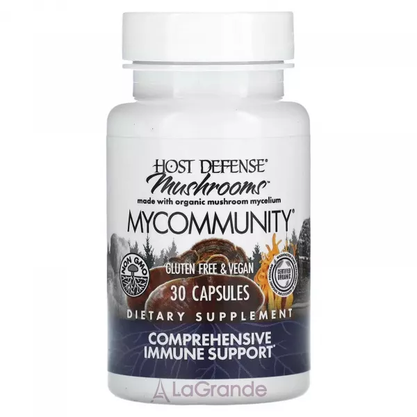 Fungi Perfecti Host Defense Mushrooms MyCommunity Comprehensive Immune Support ��������� ����������