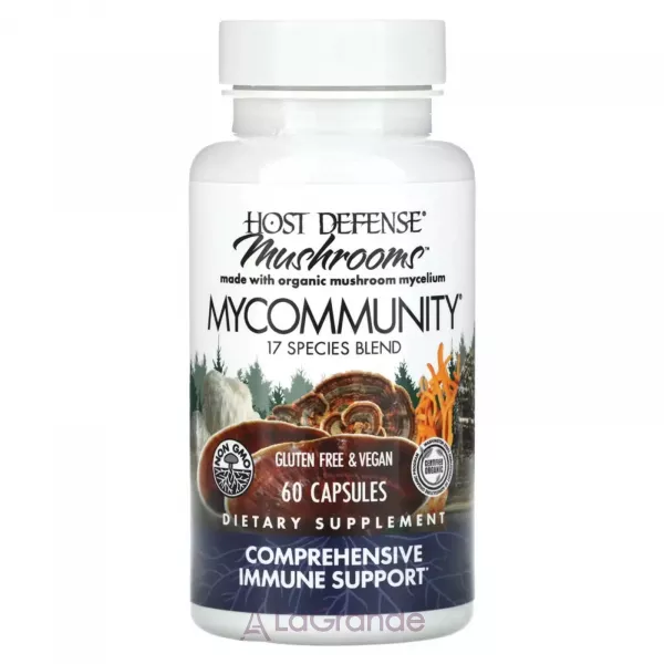 Fungi Perfecti Host Defense Mushrooms MyCommunity Comprehensive Immune Support ��������� ����������