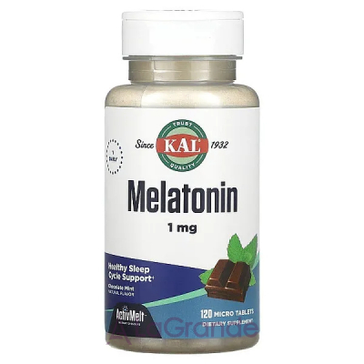 KAL Melatonin Chocolate Mint Natural Flavor 1 mg       '  