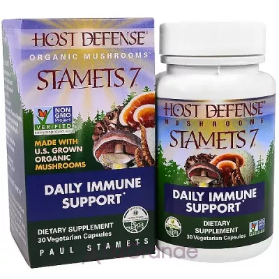 Fungi Perfecti Host Defense Mushrooms Stamets 7 Daily Immune Support   