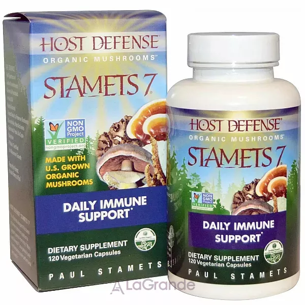 Fungi Perfecti Host Defense Mushrooms Stamets 7 Daily Immune Support ������� �������� ���������