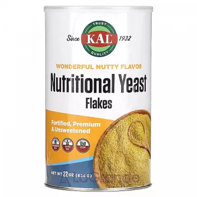 KAL, Nutritional Yeast Flakes, Unsweetened, 1.4 lbs (340/624g)    (Yeast Flakes) 340/624