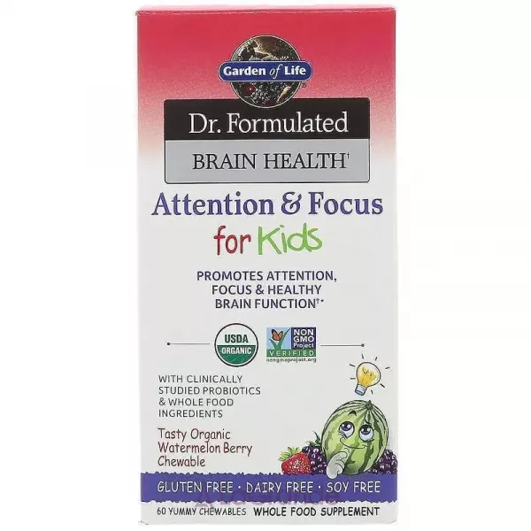 Garden of Life Dr. Formulated Brain Health Attention & Focus for Kids ��������� ������ � ������ ����� � �����, �� ������ ������ � ����