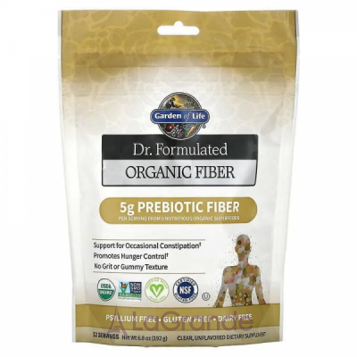 Garden of Life Dr. Formulated Organic Fiber Prebiotic Fiber  