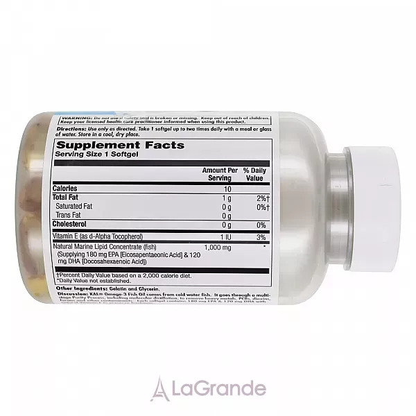 Kal Omega 3 Fish 180/12 1000mg �����-3 ��� ������ �������� ��������