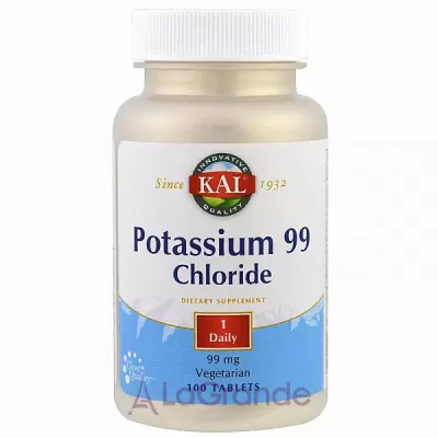 KAL, Potassium 99 Chloride, 99 mg, 100 Tablets   (Potassium Chloride) 99  100 