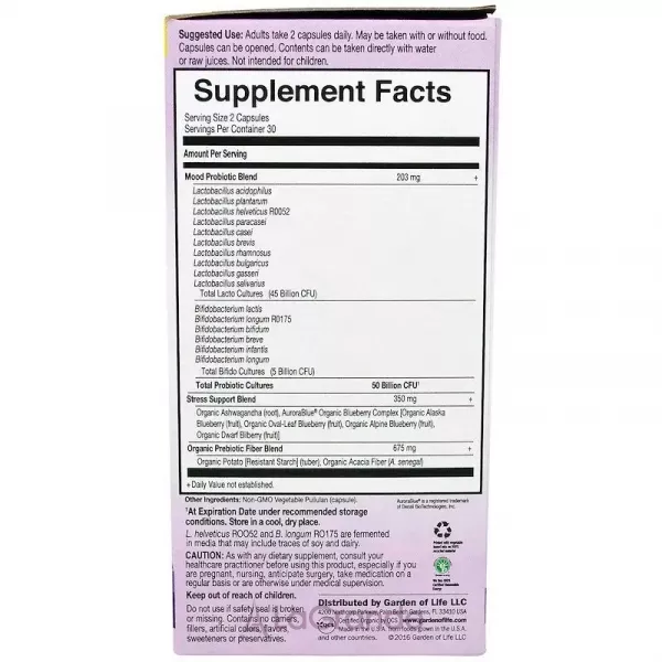 Garden of Life Dr. Formulated Probiotics Mood+ ��������� ��� ��������� ����������