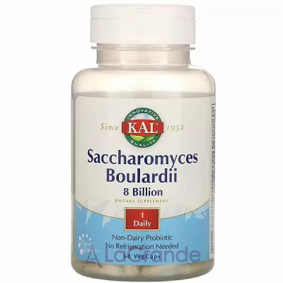 KAL, Saccharomyces Boulardii, 8 Billion, 60 VegCaps   (Saccharomyces Boulardii) 8   60 