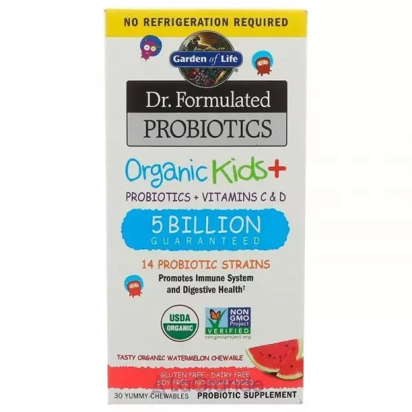 Garden of Life Dr. Formulated Probiotics Organic Kids+ Probiotics + Vitamins C & D ���������� + �������� ��� �����, �� ������ ������