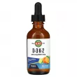 KAL Vitamin D-3 K-2 Drop Ins Natural Citrus Flavor 125mcg/500mcg  3  K2   