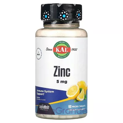 KAL Zinc Sweet Lemon 5 mg  (Zinc)     