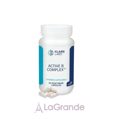 Klaire Labs, Active B Complex, 60 capsules     (Active B Complex) 60 