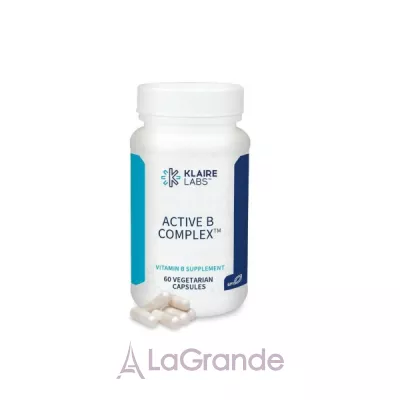 Klaire Labs, Active B Complex, 60 capsules     (Active B Complex) 60 