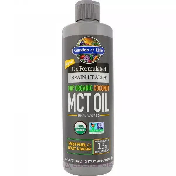 Garden of Life Dr. Formulated Brain Health 100% Organic Coconut MCT Oil ������������ ��������� ����� ���