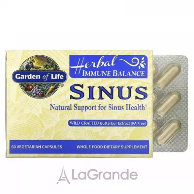 Garden of Life Herbal Immune Balance Sinus    