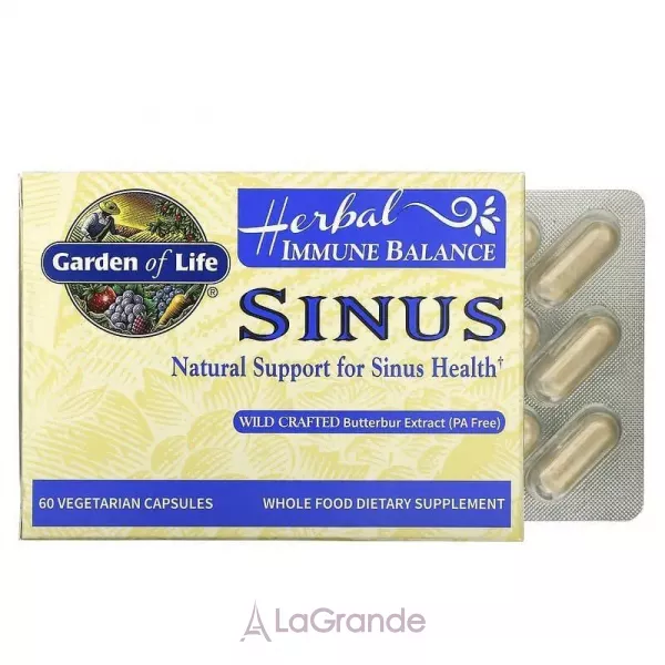 Garden of Life Herbal Immune Balance Sinus �������� ������ ��� �������