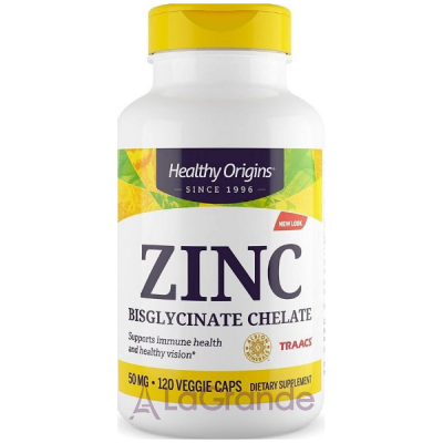 Healthy Origins Zinc Bisglycinate Chelate 50 mg   50   