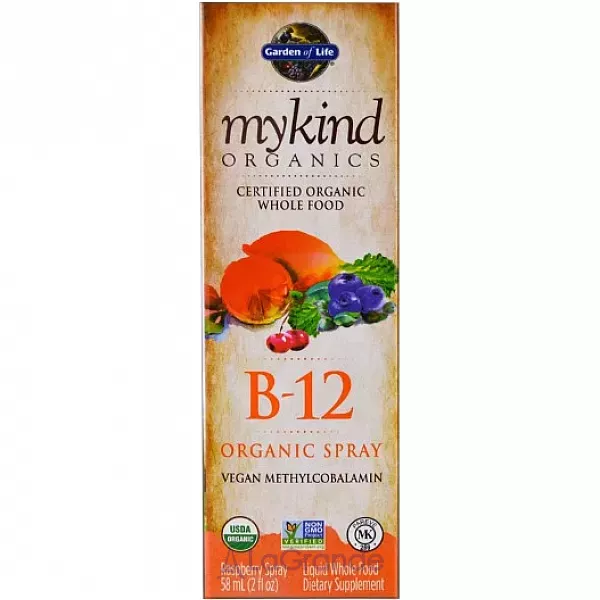 Garden of Life MyKind Organics Vitamin B-12 Spray ������� �-12 �� ������ ������