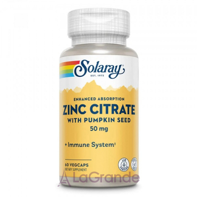 Solaray Zinc Citrate 50mg ĳ   