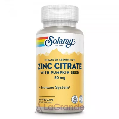 Solaray Zinc Citrate 50mg   