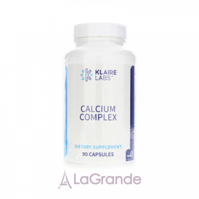 Klaire Labs, Calcium Complex, 200 mg, 90 capsules   (Calcium Complex) 90 