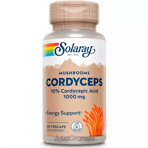 Solaray Cordyceps Mushroom Extract 500mg ĳ������ ������� 