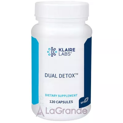 Klaire Labs, Dual Detox, 120 capsules    (Dual Detox) 120 